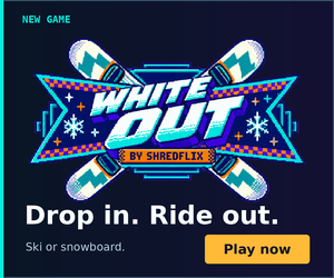 Play Whiteout — Shredflix's ski and snowboard game.